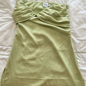 princess polly green strapless dress